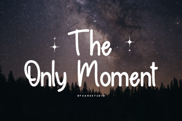 Milky Way Font PNG with transparent background - Preview 2