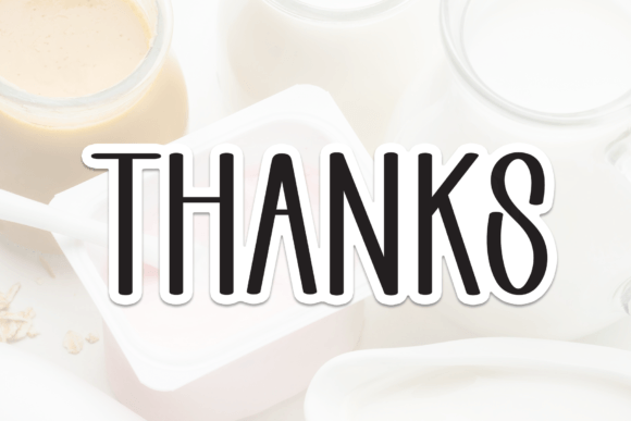 Morning Yogurth Font PNG with transparent background - Preview 6