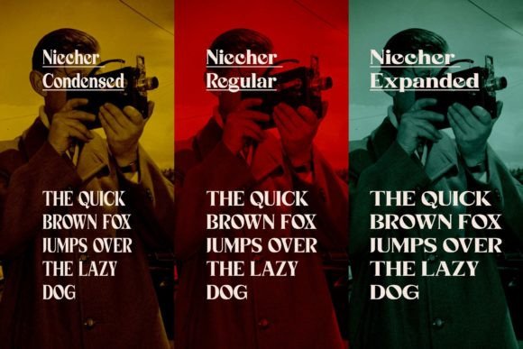 Niecher Font PNG with transparent background - Preview 6