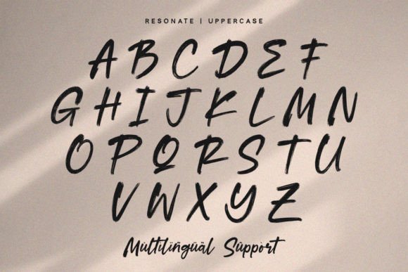 Resonate Font PNG with transparent background - Preview 3