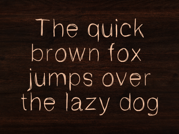 Single Twig Font PNG with transparent background - Preview 2