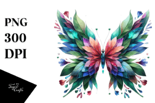 Abstract Watercolor Butterfly Frame PNG Graphic by Anastasia Feya ...