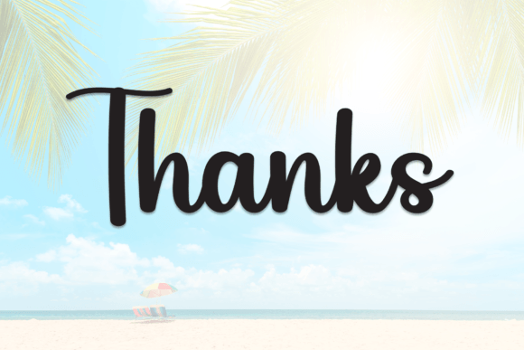 Beach Summer Font - Preview 6
