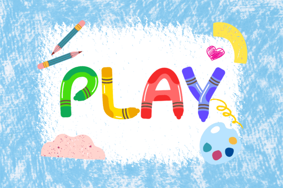 Crayon Alphabet Font - Preview 4