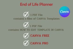 End of Life Planner - Canva Template Graphic by Adalin Digital ...