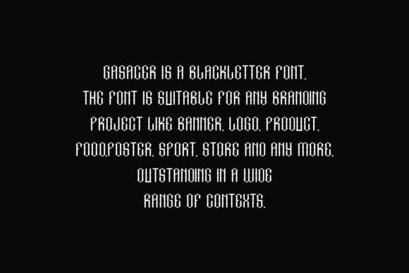 Gasacer Font - Preview 4