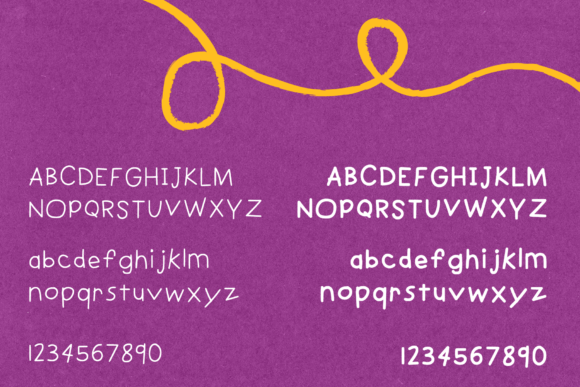 Happy Crayon Font PNG with transparent background - Preview 2