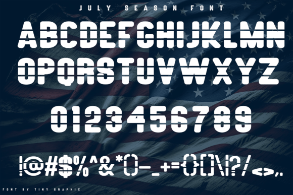 July Season Font PNG with transparent background - Preview 2