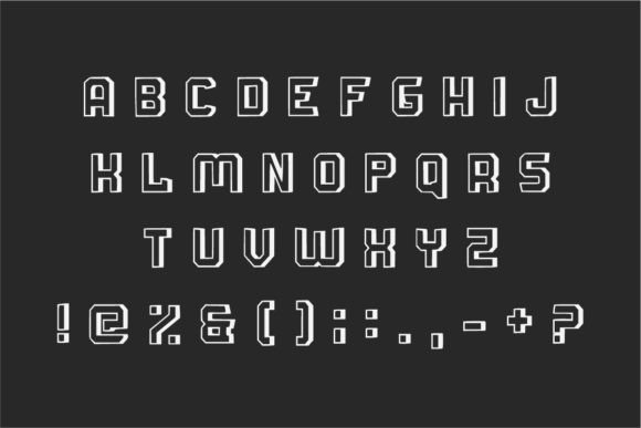 Random Garage Font PNG with transparent background - Preview 4