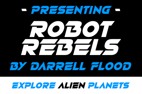 Robot Rebels Font PNG with transparent background - Preview 2