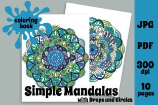 Simple Mandalas Coloring Book Graphic by SunnyColoring · Creative Fabrica