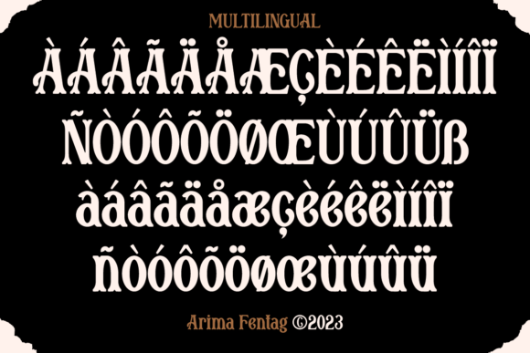 Arima Fentag Font - Preview 3