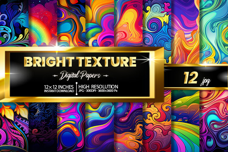 Bright Texture Digital Papers Graphic by Hurairagraphics · Creative Fabrica