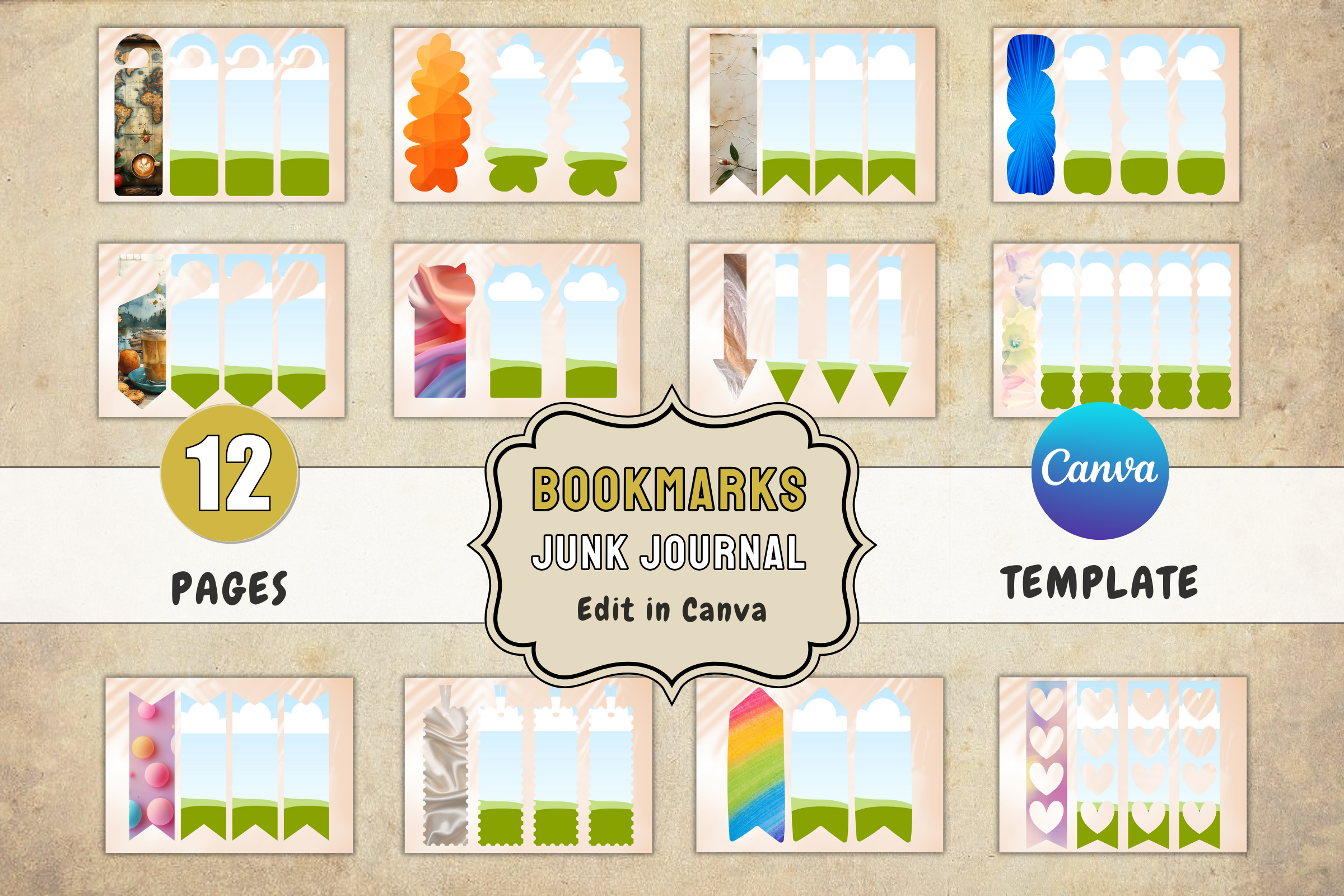 Canva Bookmarks Template Canva Frames
