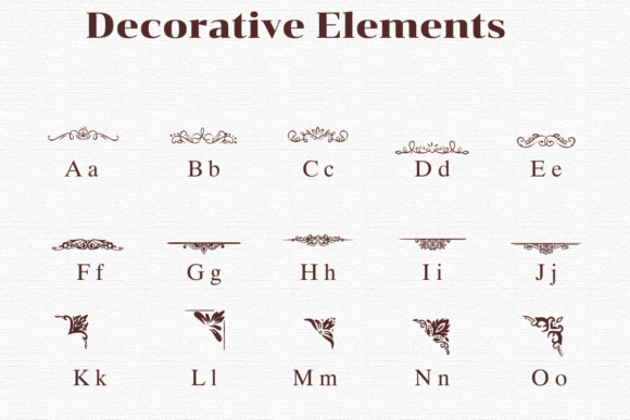Decorative Elements Font - Preview 1