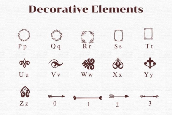 Decorative Elements Font - Preview 2