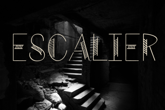 Escalier Font - Preview 6
