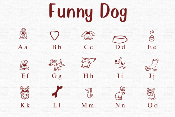 Funny Dog Font - Preview 1