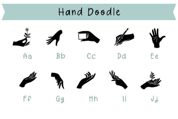 Hand Doodle Font - Preview 1