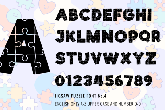 Jigsaw Puzzle Font - Preview 6