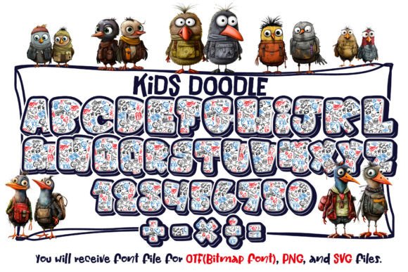 Kids Doodle Font - Preview 4