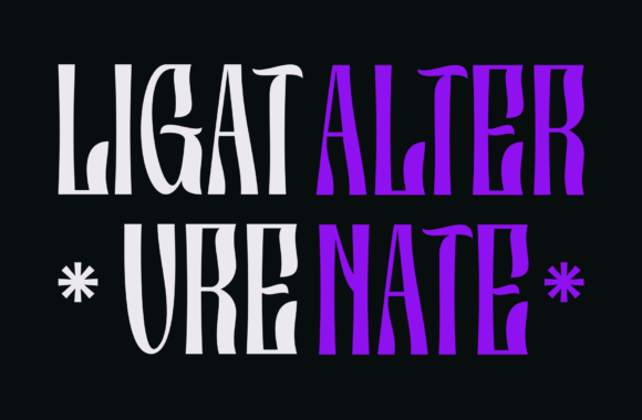 Kozera Font PNG with transparent background - Preview 3