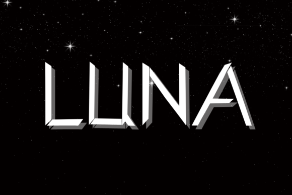 Luna Font PNG with transparent background - Preview 1