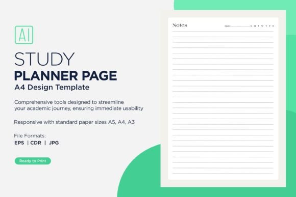 Notes Study Planning Page - Printable