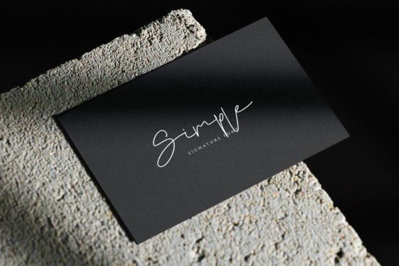 Rain Signature Font PNG with transparent background - Preview 3