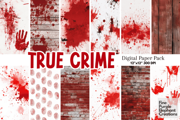 True Crime | Halloween Horror Pattern