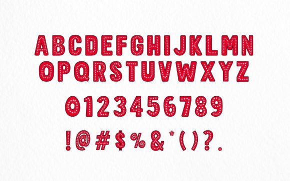 Army Star Line Font - Preview 3
