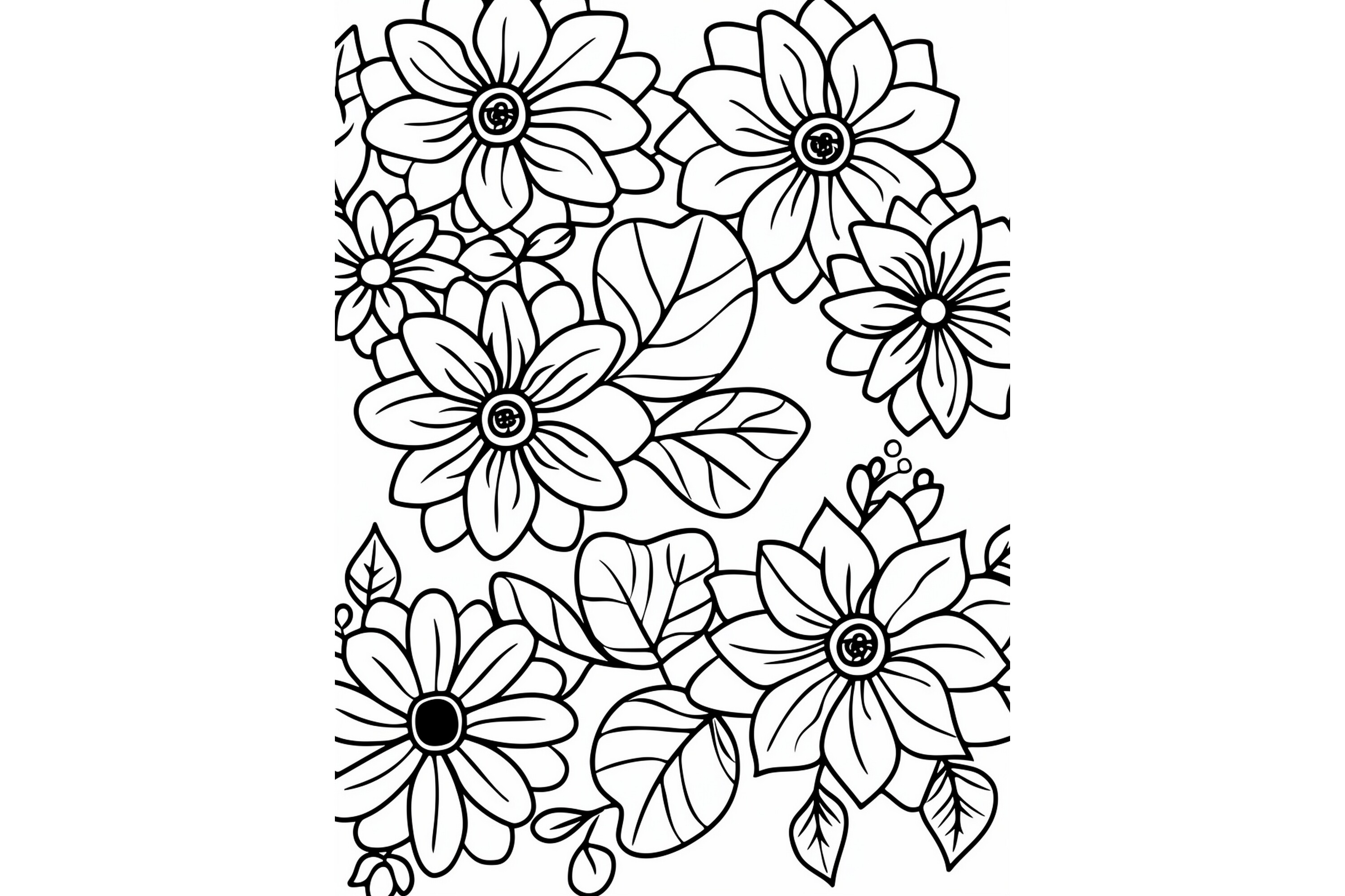 Floral Mandala Coloring Page
