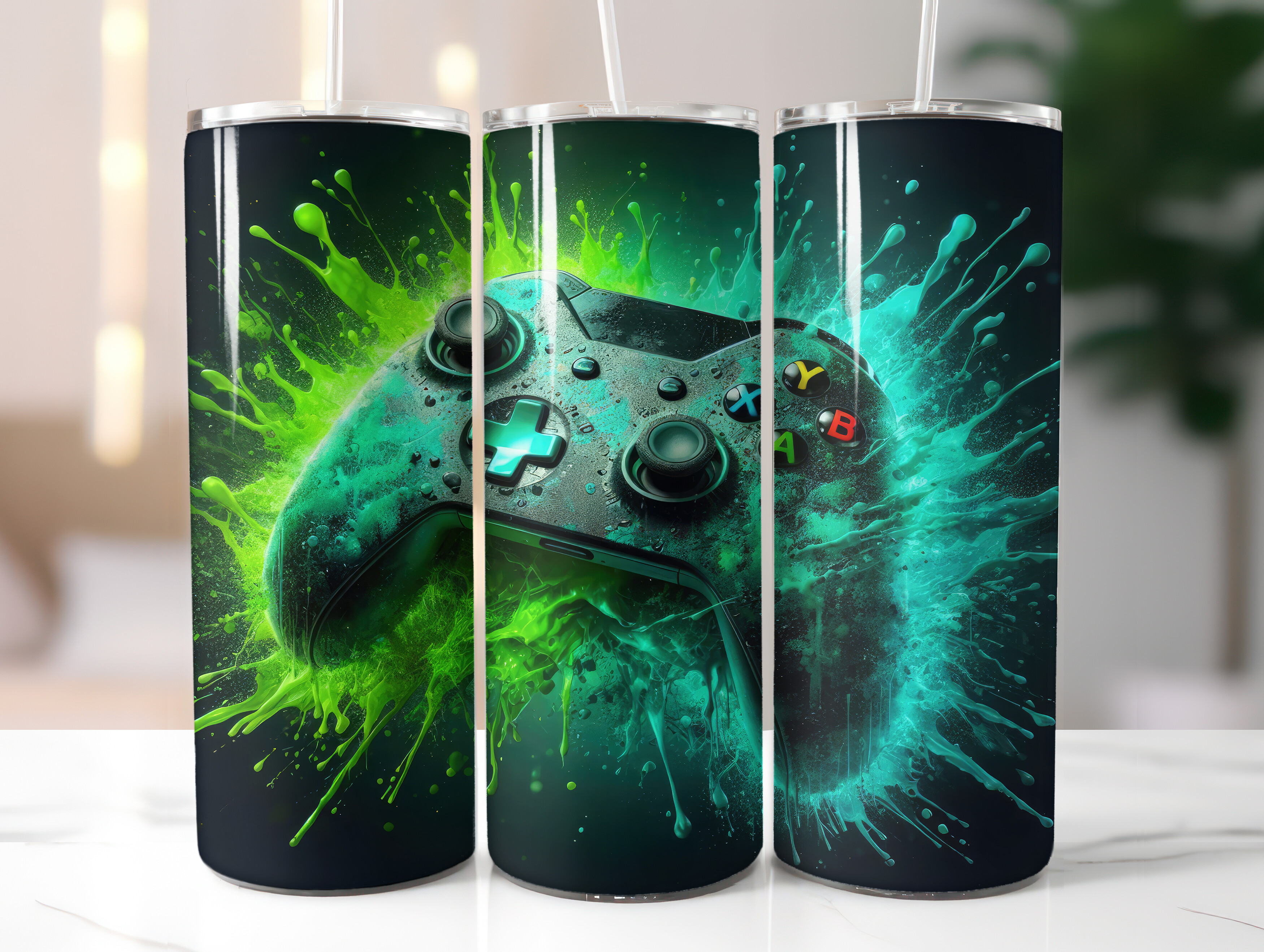 Gamer Tumbler Wrap Graphic by Collective Deco · Creative Fabrica