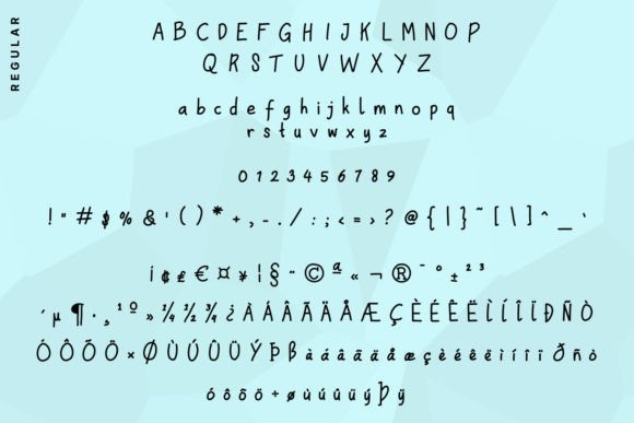 Monoluv Font PNG with transparent background - Preview 1