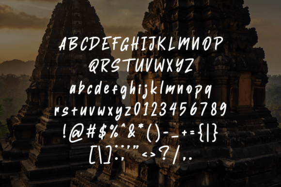 Nusantara Font PNG with transparent background - Preview 1
