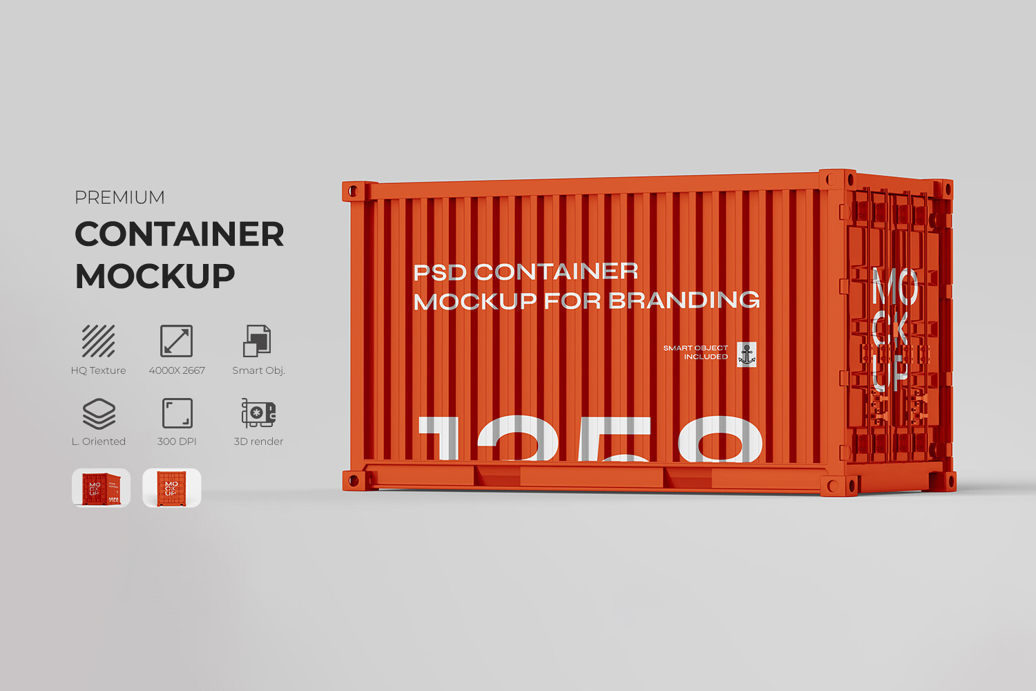 PSD Container Mockup for Branding Graphic by RAM Studio · Creative Fabrica