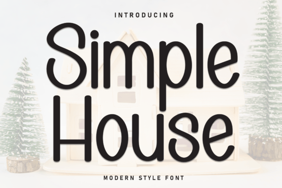Simple House Font Script & Handwritten Font By Strongkeng Old