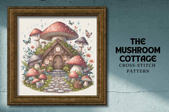The Mushroom Cottage Counted CrossStitch