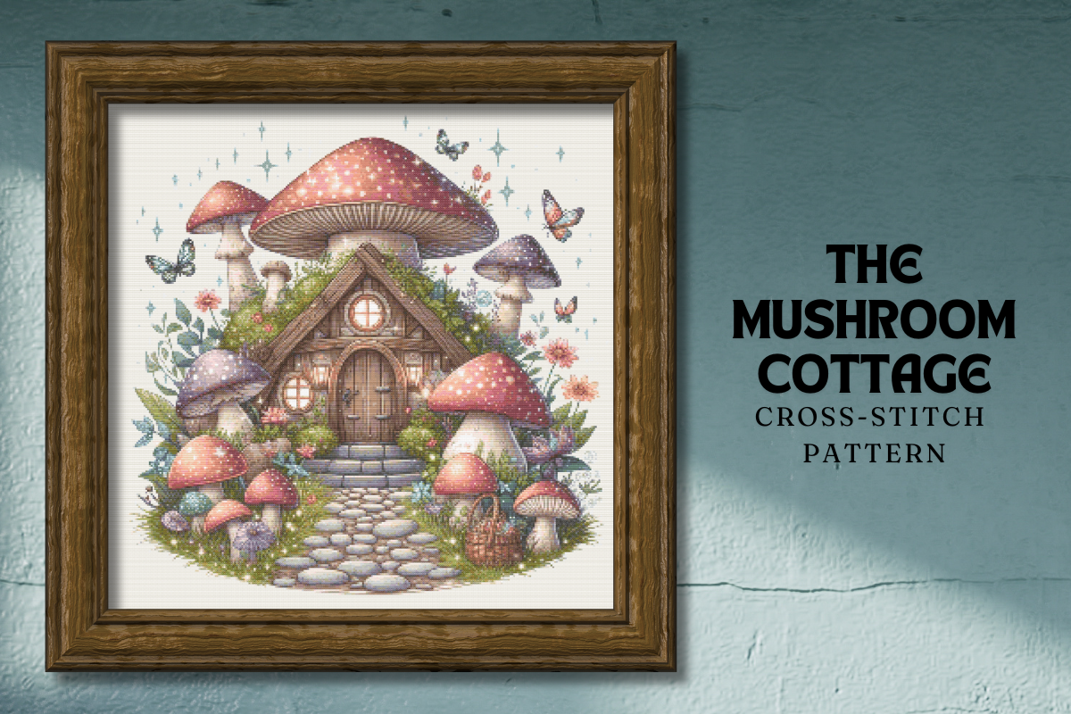 The Mushroom Cottage Counted CrossStitch