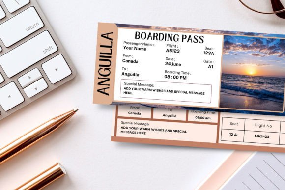 Anguilla Trip Surprise Gift Ticket Canva
