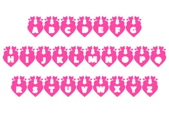 Cat Monogram Font - Preview 1