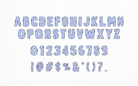 Checkered Retro Font - Preview 1