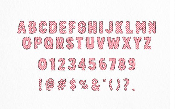 Checkered Retro Font - Preview 2