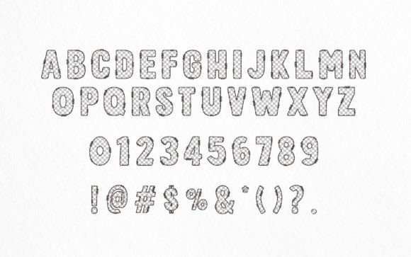 Checkered Retro Font - Preview 3