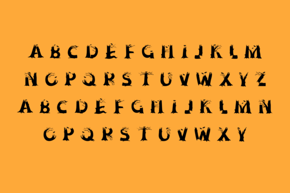 Cobwed Halloween Font - Preview 1