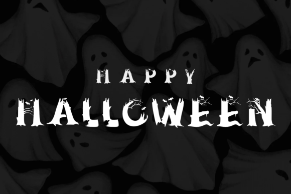 Cobwed Halloween Font - Preview 2
