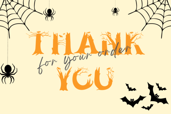 Cobwed Halloween Font - Preview 4
