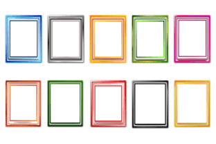 Colorful Frame Border Graphic by Justnaturephoto_shop · Creative Fabrica