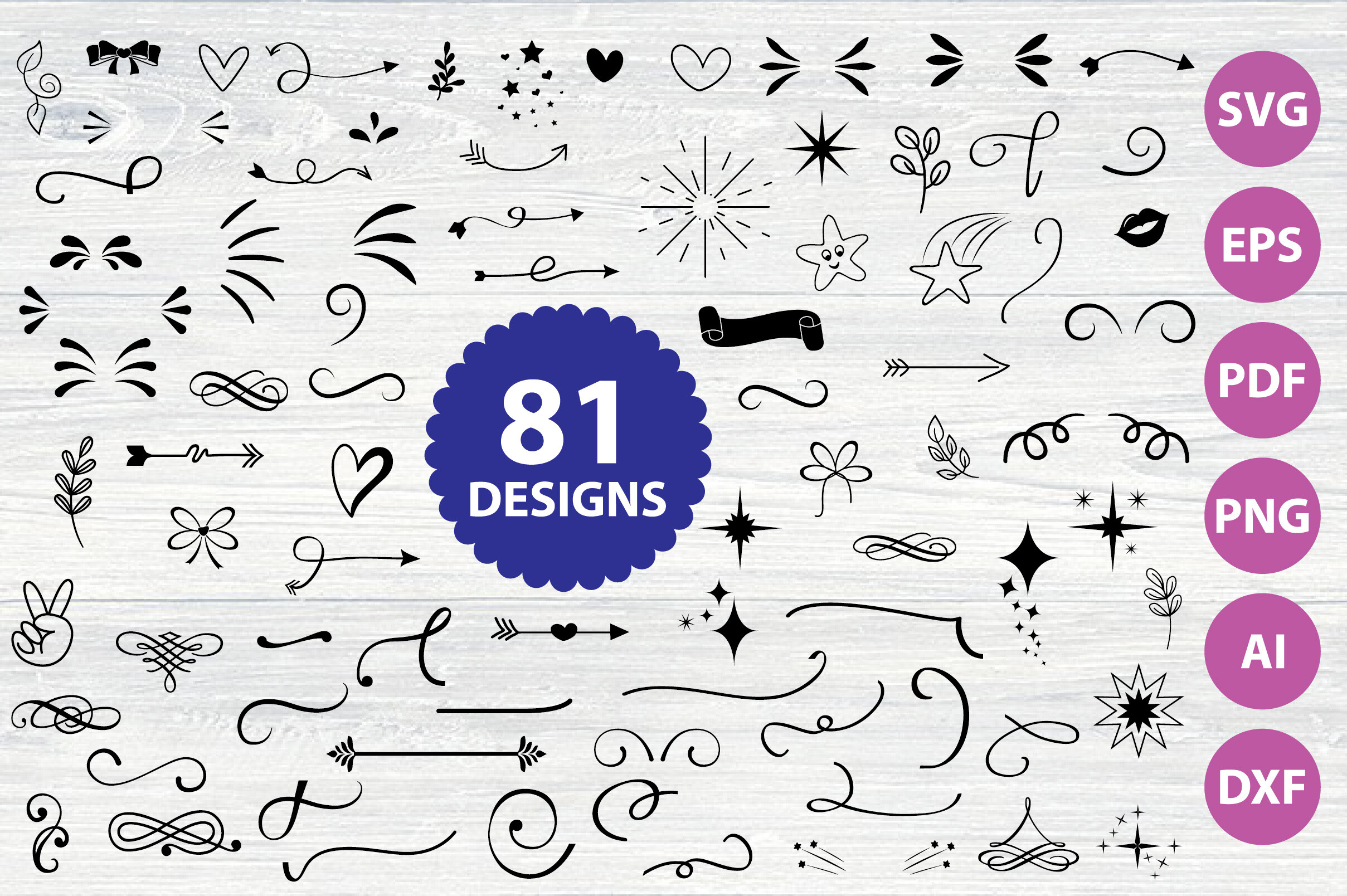 Decorative Elements SVG Bundle