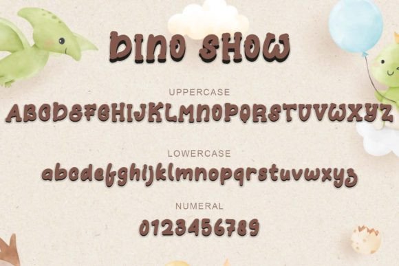Dino Show Font - Preview 6
